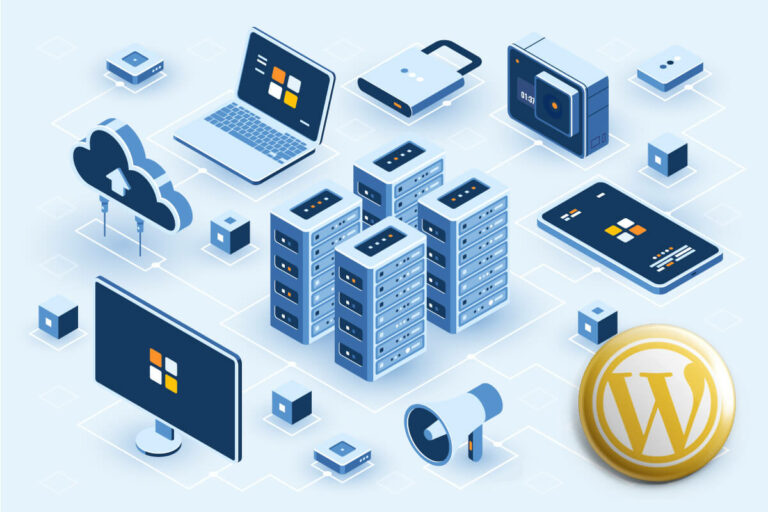 web hosting illustration