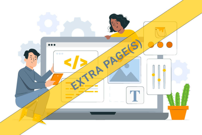 extra website pages illustration